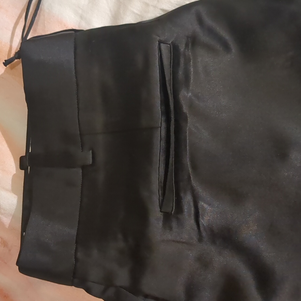 CO satin wide leg satin pants - Picture 3 of 7